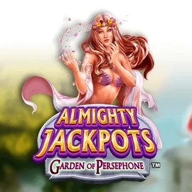 Enjoy Almighty Jackpots: Garden of Persephone by Novomatic – logo hosted on legianocasino.si