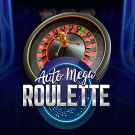 Auto Mega Roulette online game logo by Pragmatic Play on legianocasino.si