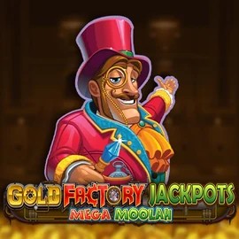 Play the Gold Factory Jackpots Mega Moolah slot by Aurum Signature Studios on Legiano Casino
