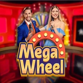Mega Wheel online game logo by Pragmatic Play on legianocasino.si