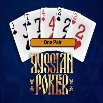 Russian Poker slot visual from OneTouch Games available on legianocasino.si