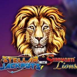 Stellar Jackpots with Serengeti Lions logo by Lightning Box Game at Legiano Casino